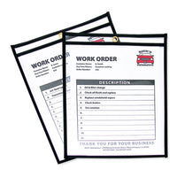 Shop Ticket Holders, Stitched, Both Sides Clear, 50 Sheets, 8.5 x 11, 25/Box-(CLI46911)