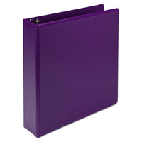 Earths Choice Plant-Based Durable Fashion View Binder, 3 Rings, 2" Capacity, 11 x 8.5, Purple, 2/Pack-(SAMU86608)