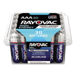 High Energy Premium Alkaline AAA Batteries, 30/Pack-(RAY82430PPK)