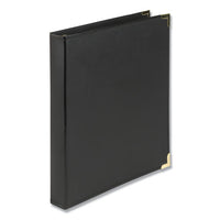 Classic Collection Ring Binder, 3 Rings, 1" Capacity, 11 x 8.5, Black-(SAM15130)