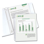 Recycled Polypropylene Sheet Protectors, Reduced Glare, 2", 11 x 8.5, 100/Box-(CLI62029)