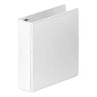 Heavy-Duty Round Ring View Binder with Extra-Durable Hinge, 3 Rings, 2" Capacity, 11 x 8.5, White-(WLJ36344W)