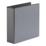 Deluxe Easy-to-Open D-Ring View Binder, 3 Rings, 3" Capacity, 11 x 8.5, Black-(UNV30751)