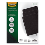 Executive Leather-Like Presentation Cover, Black, 11.25 x 8.75, Unpunched, 50/Pack-(FEL52146)