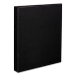 Durable Non-View Binder with DuraHinge and EZD Rings, 3 Rings, 1" Capacity, 11 x 8.5, Black, (7301)-(AVE07301)