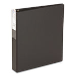 Economy Non-View Binder with Round Rings, 3 Rings, 2" Capacity, 11 x 8.5, Black, (4501)-(AVE04501)