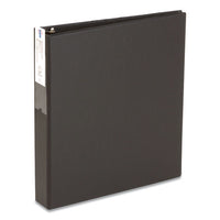 Economy Non-View Binder with Round Rings, 3 Rings, 1.5" Capacity, 11 x 8.5, Black, (4401)-(AVE04401)