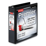 Premier Easy Open ClearVue Locking Slant-D Ring Binder, 3 Rings, 2" Capacity, 11 x 8.5, Black-(CRD10321)