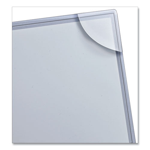 Three-Hole Punched Corner Lock Plastic Sleeves, 9.5 x 11.75, Clear, 4/Pack-(AVE72269)