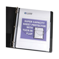 Super Capacity Sheet Protectors with Tuck-In Flap, 200", Letter Size, 10/Pack-(CLI61027)