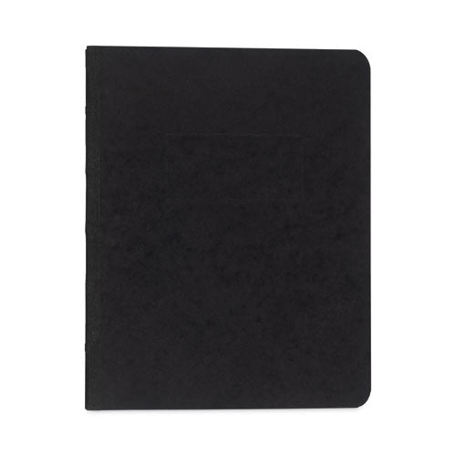 Pressboard Report Cover with Tyvek Reinforced Hinge, Two-Piece Prong Fastener, 3" Capacity, 8.5 x 11, Black/Black-(ACC25971)