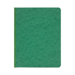 Pressboard Report Cover with Tyvek Reinforced Hinge, Two-Piece Prong Fastener, 3" Capacity, 8.5 x 11, Dark Green/Dark Green-(ACC25976)