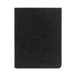 PRESSTEX Report Cover with Tyvek Reinforced Hinge, Top Bound, Two-Piece Prong Fastener, 2" Capacity, 8.5 x 11, Black/Black-(ACC17021)