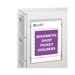 Magnetic Shop Ticket Holders, Super Heavyweight, 15 Sheets, 8.5 x 11, 15/Box-(CLI83911)