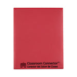 Classroom Connector Folders, 11 x 8.5, Red, 25/Box-(CLI32004)