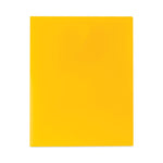 Two-Pocket Heavyweight Poly Portfolio Folder, 11 x 8.5, Yellow, 25/Box-(CLI33956BX)