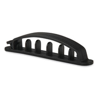 Five Channel Cable Holder, 0.75" x 3.35", Black, 3/Pack-(VOXRCCMCLMP3)