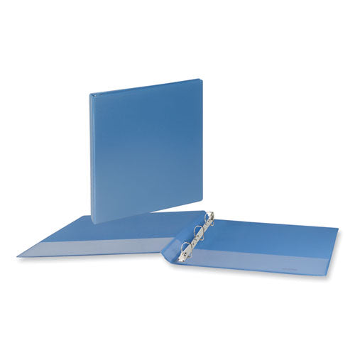 Slant D-Ring View Binder, 3 Rings, 1.5" Capacity, 11 x 8.5, Light Blue-(UNV20723)