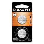 Lithium Coin Batteries With Bitterant, 2016, 2/Pack-(DURDL2016B2PK)