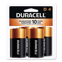 CopperTop Alkaline D Batteries, 4/Pack-(DURMN1300R4Z)