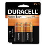 CopperTop Alkaline 9V Batteries, 4/Pack-(DURMN16RT4Z)