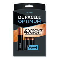 Optimum Alkaline AAA Batteries, 4/Pack-(DUROPT2400B4PRT)