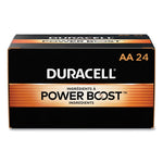 Power Boost CopperTop Alkaline AA Batteries, 24/Box-(DURMN1500B24)