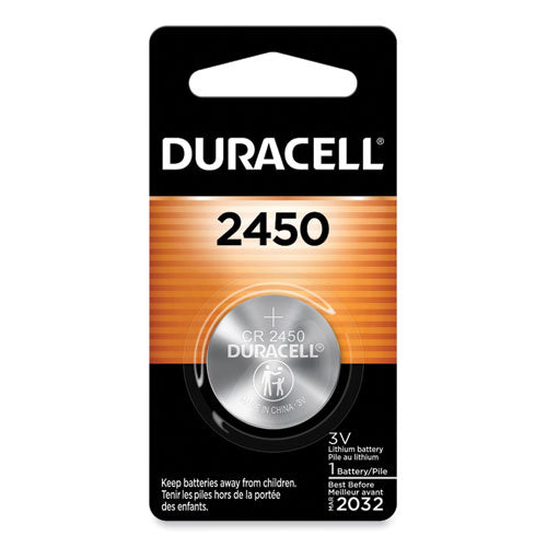 Lithium Coin Batteries, 2450, 36/Carton-(DURDL2450BPK)