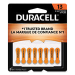 Hearing Aid Battery, #13, 8/Pack-(DURDA13B8ZM09)