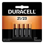 Specialty Alkaline Batteries, 21/23, 12 V, 4/Pack-(DURMN21B4PK)