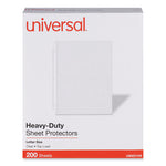 Top-Load Poly Sheet Protectors, Heavy Gauge, Letter Size, Clear, 200/Pack-(UNV21134)